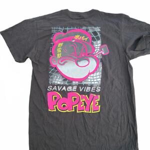 Popeye Savage Vibes Graphic T-Shirt Black BRAND NEW MEDIUM
